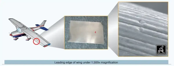 Microscopic Surface of a Wing