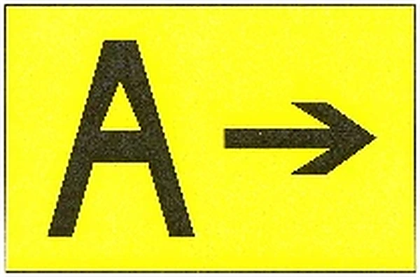 Direction Sign for Runway Exit