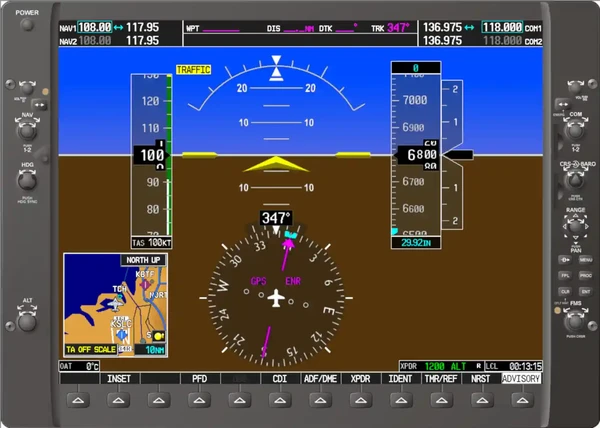 G-1000 Attitude Indicator Display