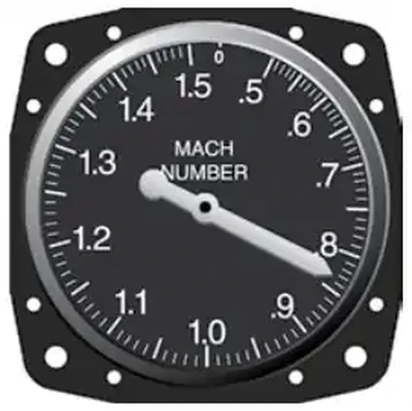 Instrument Flying Handbook, A Machmeter shows the ratio of the speed of sound to the TAS the aircraft is flying