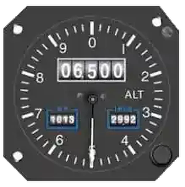 Instrument Flying Handbook. Figure 3-5, Drum-Type Altimeter