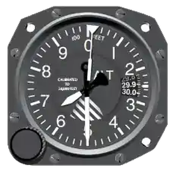 Instrument Flying Handbook. Figure 3-4, Three Pointer Altimeter