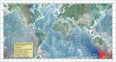 Pilot Handbook of Aeronautical Knowledge, Isogonic Lines of Variation