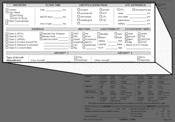Aviation Safety Reporting Program Form Example