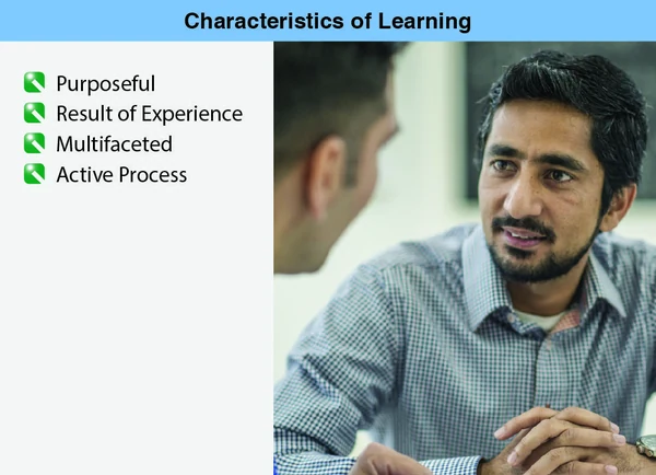 An effective instructor understands the characteristics of learning and assists accordingly.