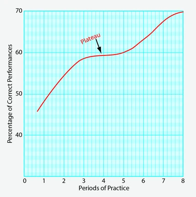 Learners will probably experience a learning plateau at some point in their training.