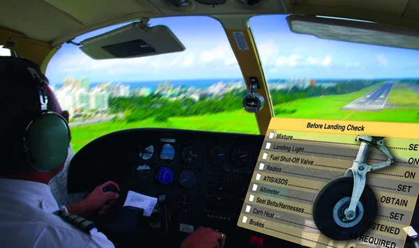 A pilot is required to perform several tasks at once during approaches and landings.