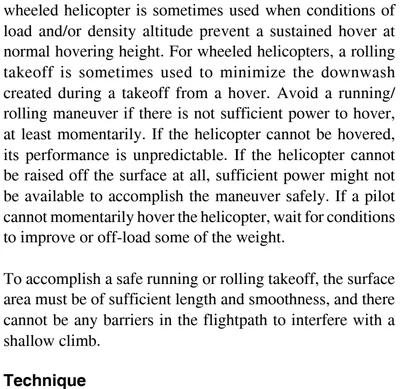 Running/rolling takeoff. [Figure 10-3, position 1]. After leveling off at an altitude