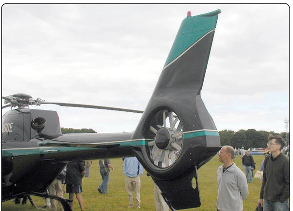 Fenestron fan-in-tail antitorque system.