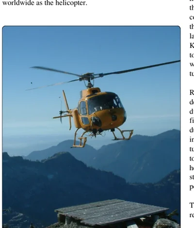 Search and rescue helicopter conducting a pinnacle approach.