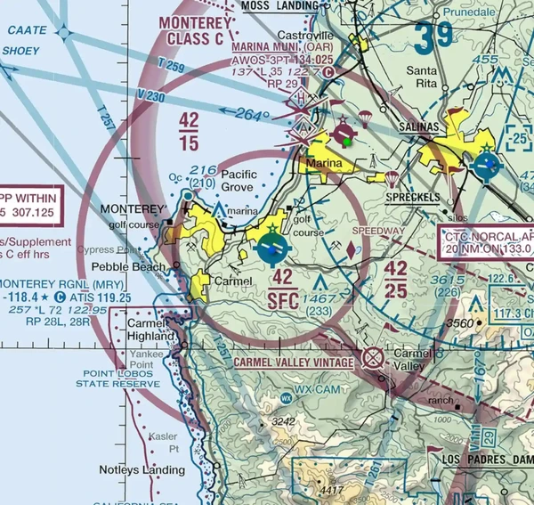Monterey (KMRY) Class Charlie Airspace