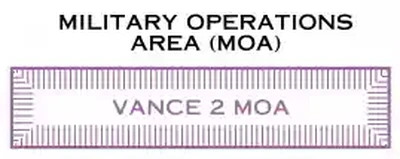 Vance Military Operating Area Depiction