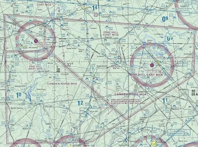 Sectional Chart Military Operating Area