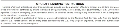 Chart Supplement U.S. Airport Restrictions
