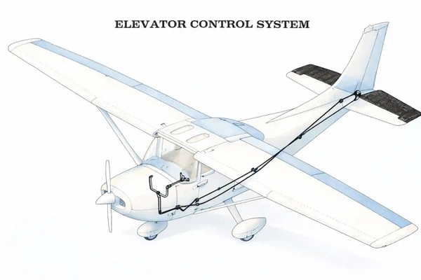 Cessna 172N Elevator Flight Control System