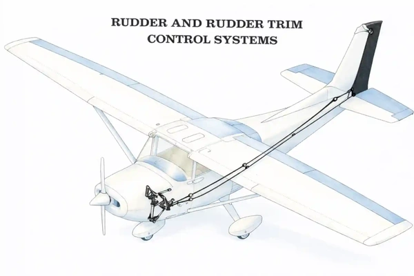 Cessna 172N Rudder Flight Control System