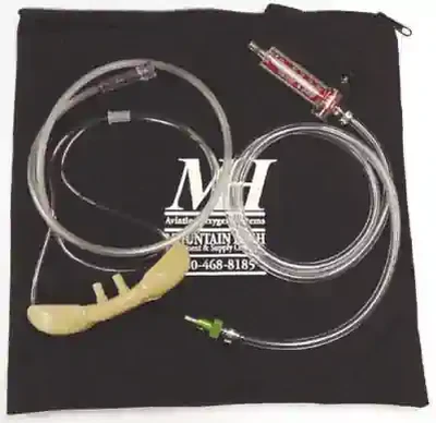 Pilot Handbook of Aeronautical Knowledge, Cannula With Green Flow Indicator