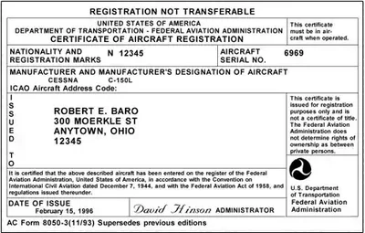 Registration Certificate