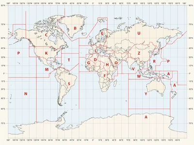 Aviation Weather Handbook, ICAO Continent Codes