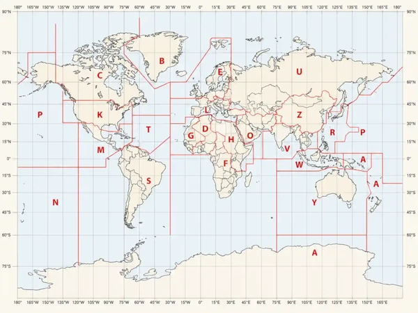 Aviation Weather Handbook, ICAO Continent Codes