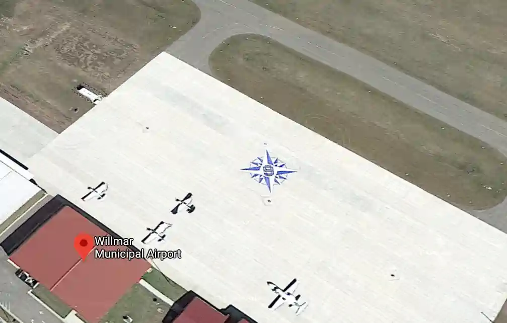Willmar Municipal Airport Compass Rose